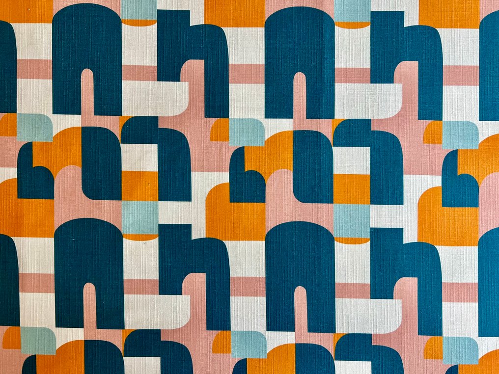 Exclusive double-width pure linen fabric. Limited edition for wall decoration or - Textile - 300 cm - 280 cm #3.2