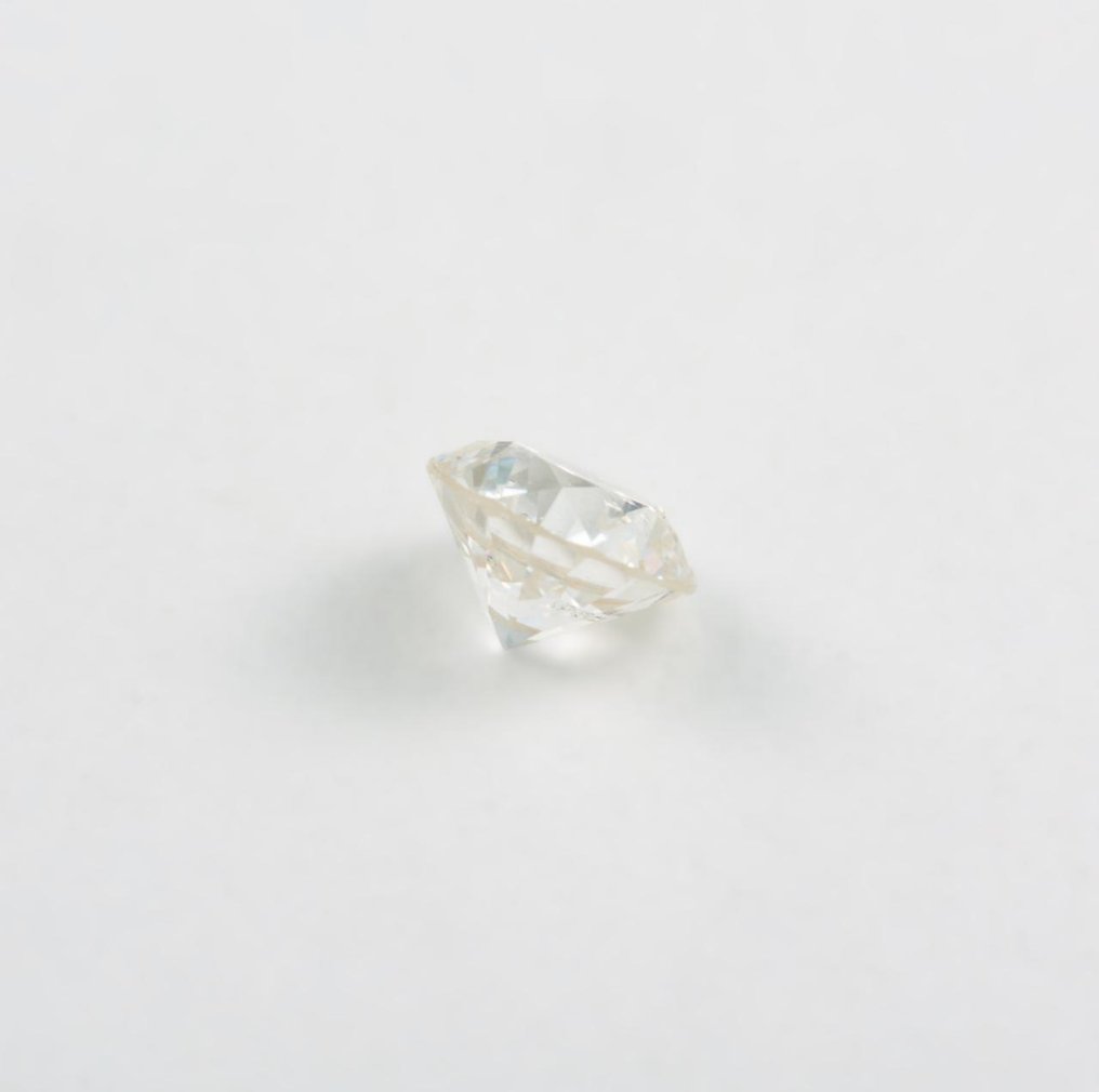 1 pcs 鑽石 (天然) - 1.63 ct - 圓形 - J(極微黃、從正面看是亮白色) - SI1 - HRD Antwerp - 天然钻石 1.63 克拉 #2.1