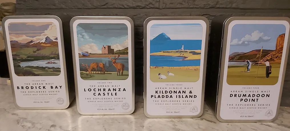 Arran The Explorers Series - Volume 1 - 4 - 70 cl - 4 flasker #2.1