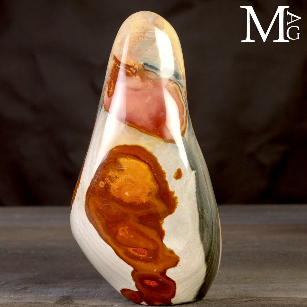 Nice - Decorative Polychrome Jasper Polychrome Diaspore from Madagascar – Smoothed sculpture in free form - Height: 194 mm - Width: 95 mm- 2218 g #2.1