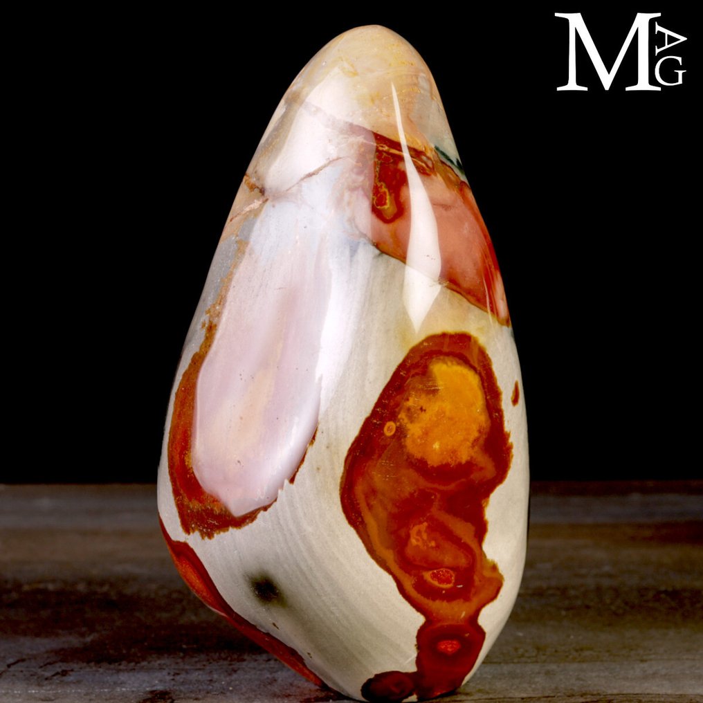 Nice - Decorative Polychrome Jasper Polychrome Diaspore from Madagascar – Smoothed sculpture in free form - Height: 194 mm - Width: 95 mm- 2218 g #4.3