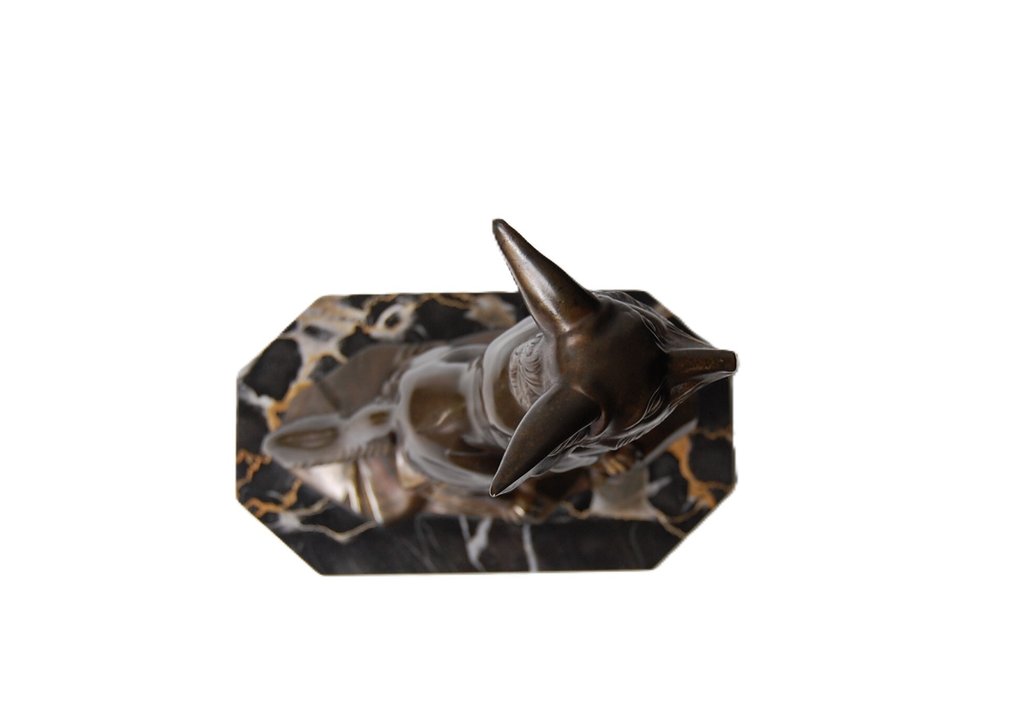 Pierel - 雕塑, Woestijnvos / Fennec - 24 cm - 金属, 大理石 - 1930 #3.2