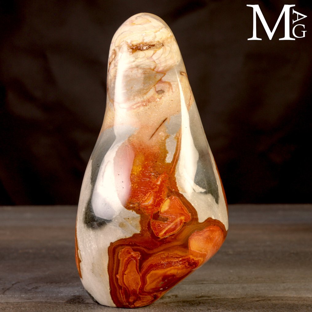 Nice - Decorative Polychrome Jasper Polychrome Diaspore from Madagascar – Smoothed sculpture in free form - Height: 194 mm - Width: 95 mm- 2218 g #3.2