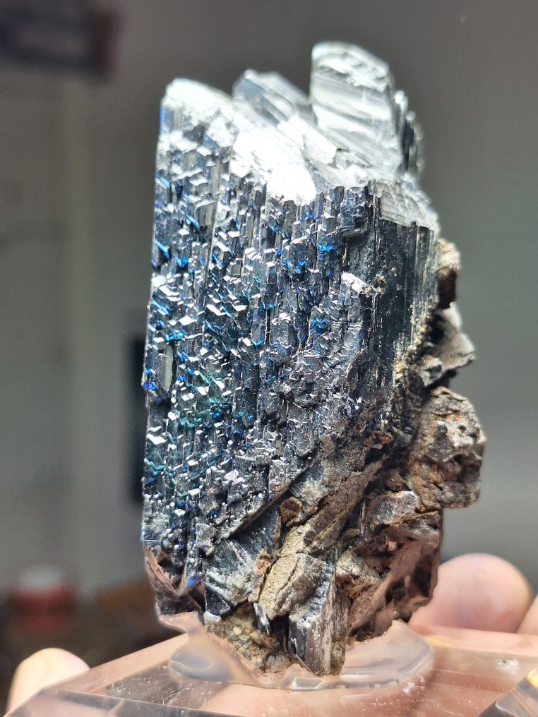 Βιβιανίτης Σύμπλεγμα κρυστάλλων - Ύψος: 9 cm - Πλάτος: 4 cm- 241 g #1.0