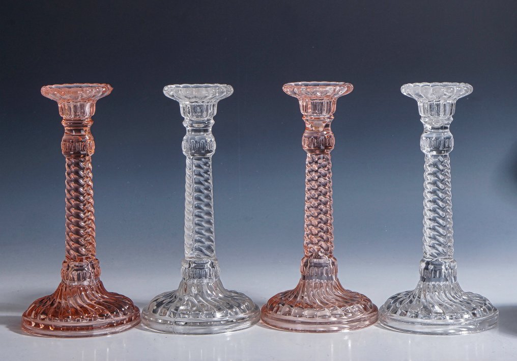 Durover - 烛台 四个夜晚灵感灯台，Roslaine 和 Clair 版本 (4) - 玻璃 #2.1