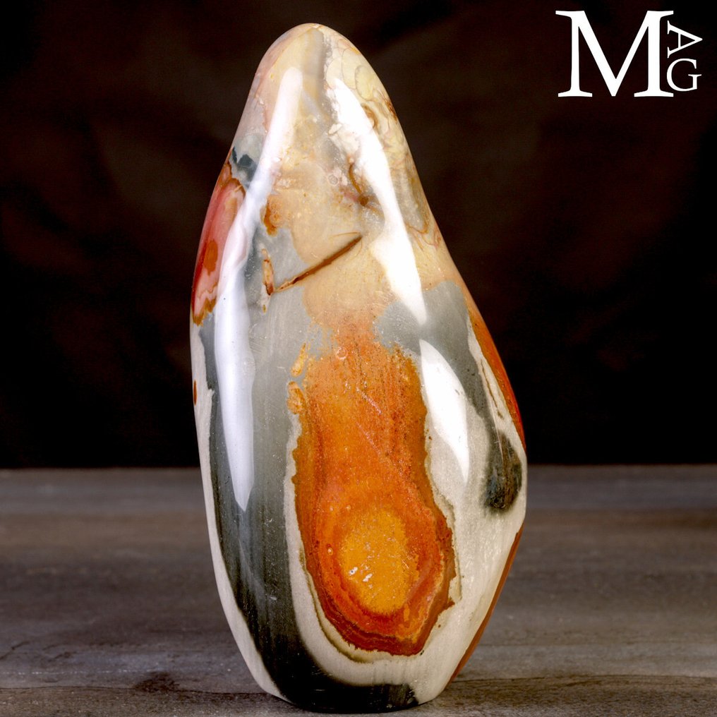 Nice - Decorative Polychrome Jasper Polychrome Diaspore from Madagascar – Smoothed sculpture in free form - Height: 194 mm - Width: 95 mm- 2218 g #1.0