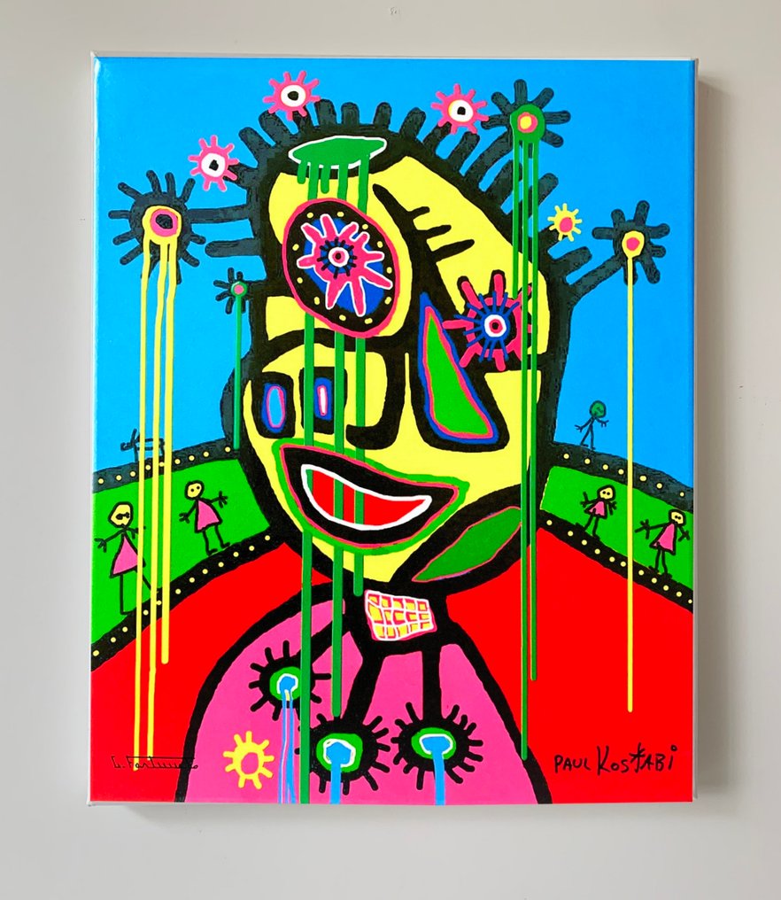 Paul Kostabi (1962) Giuseppe Fortunato (1956) - KF0125 #3.2