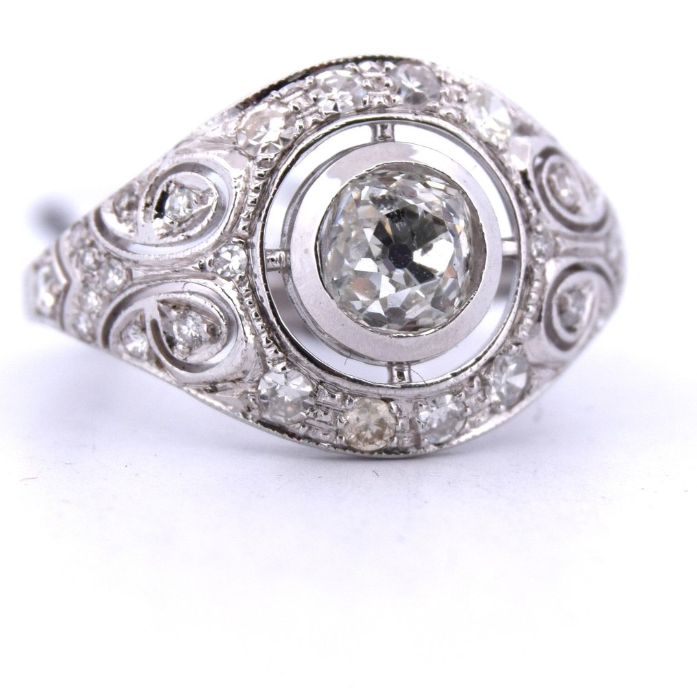 戒指 - 18K包金 白金 - 2.30ct. tw. 钻石 (天然) - 钻石 - ART DECO #2.1