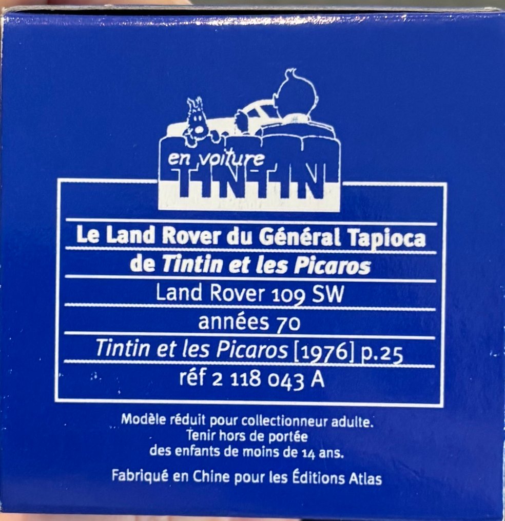 Voiture miniature (71) - Collection Complète – 71 Voitures Tintin 1/43e - Atlas #2.1