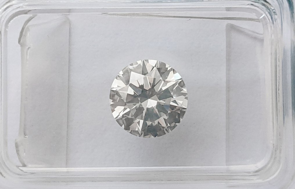 1 pcs 钻石  (天然)  - 1.11 ct - 圆形 - H - SI2 微内含二级 - 国际宝石研究院（IGI） #1.0