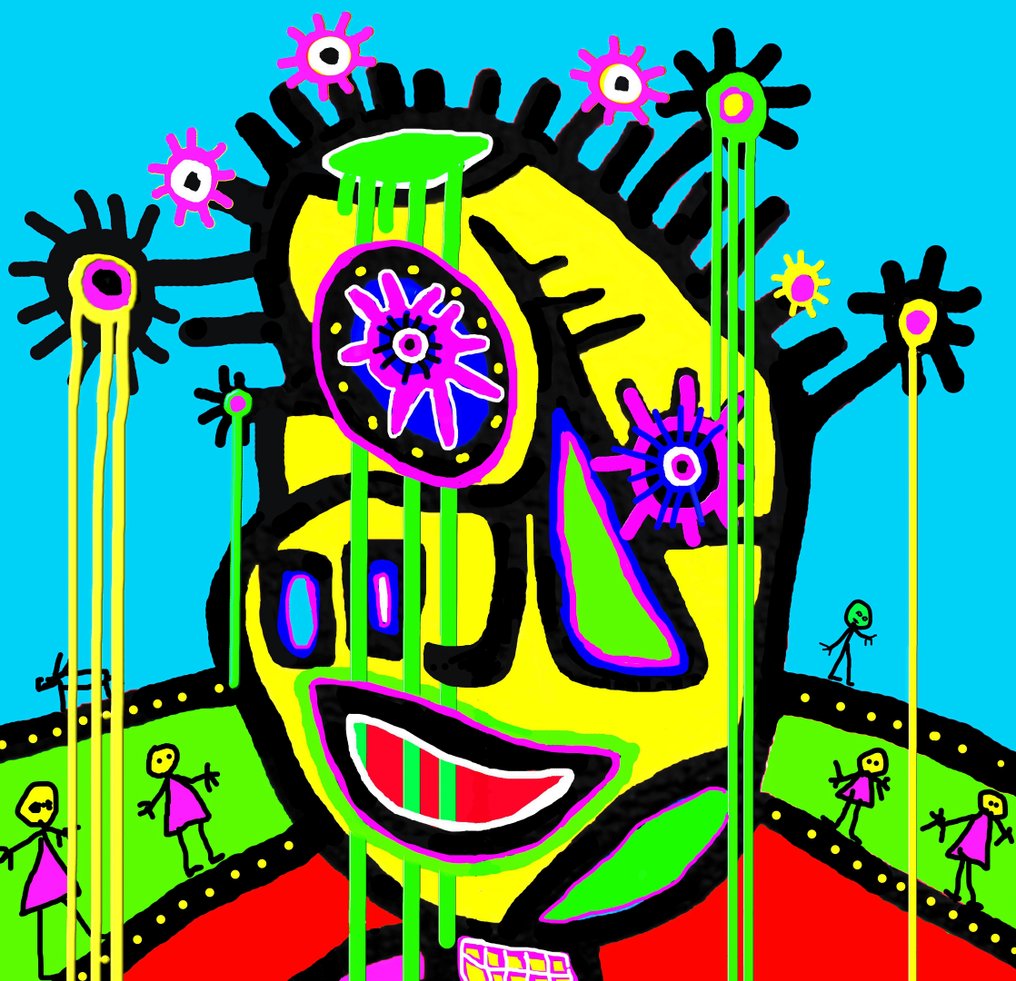 Paul Kostabi (1962) Giuseppe Fortunato (1956) - KF0125 #4.3