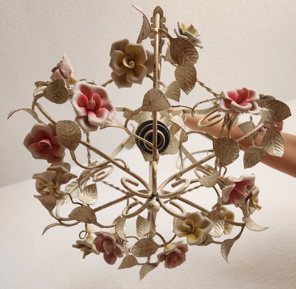 Chandelier - Wrought iron - Unikat Shabby handmade #4.3