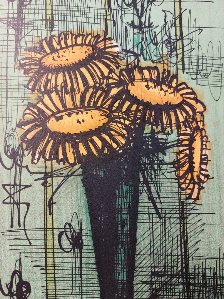 Bernard Buffet (1928-1999) - Bouquet de tournesols #1.0