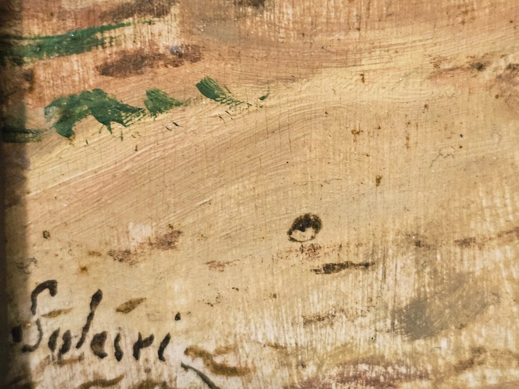 Achille Solari (1835–1884) - Sul lago Fusaro #2.1