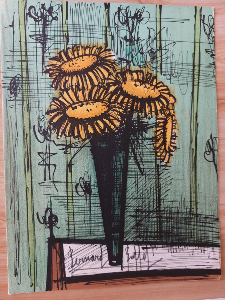 Bernard Buffet (1928-1999) - Bouquet de tournesols #1.0