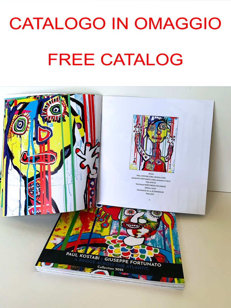 Paul Kostabi (1962) Giuseppe Fortunato (1956) - KF0725 #1.0