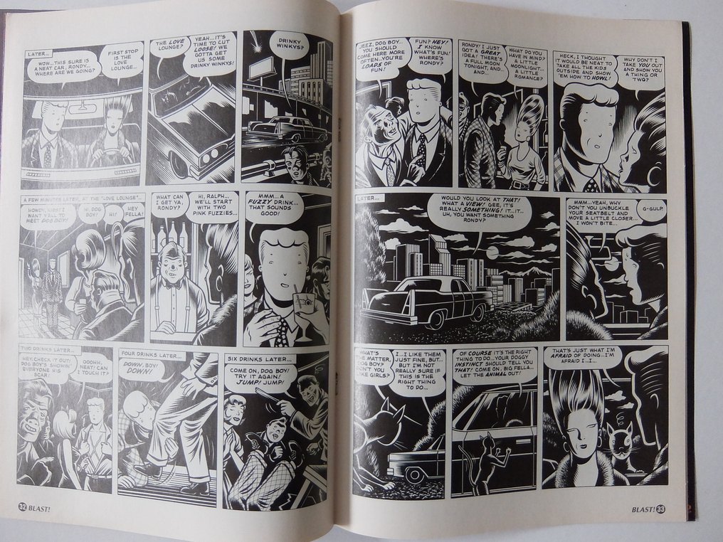 3 issues of BLAST! with Charles Burns contributions - 1991 #4.3