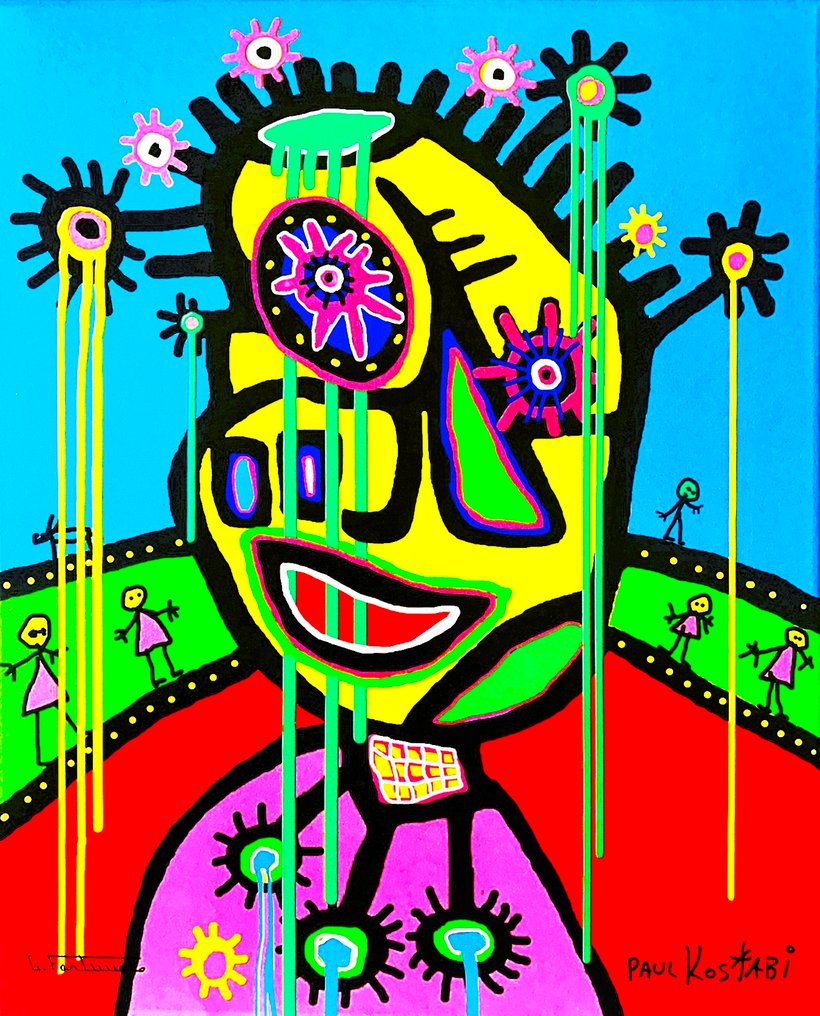 Paul Kostabi (1962) Giuseppe Fortunato (1956) - KF0125 #1.0