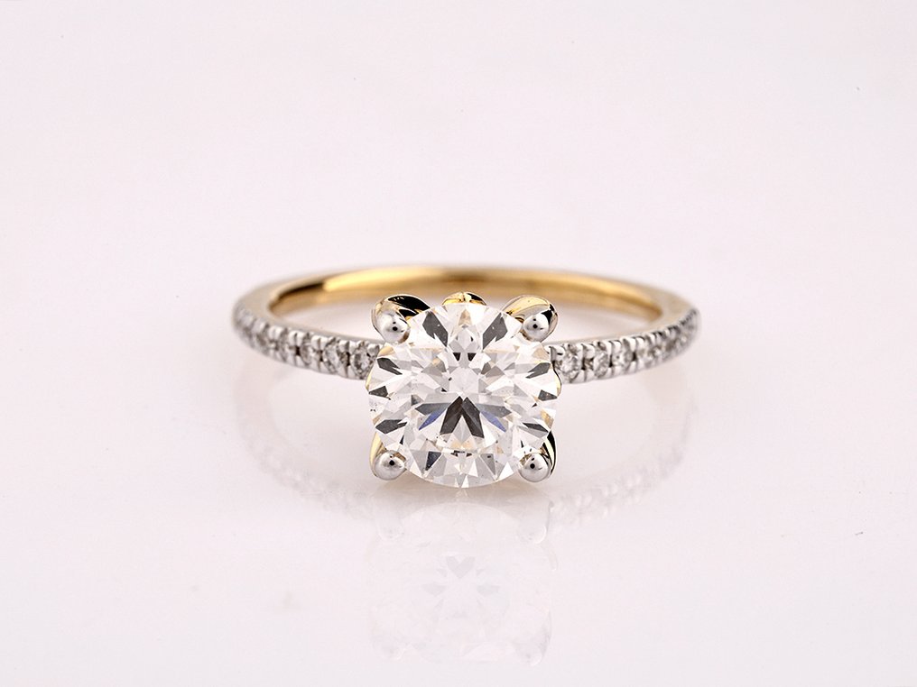 Bague - 14 carats Or jaune -  2.31ct. tw. Diamant (Cultivé en laboratoire) - Diamant #4.3