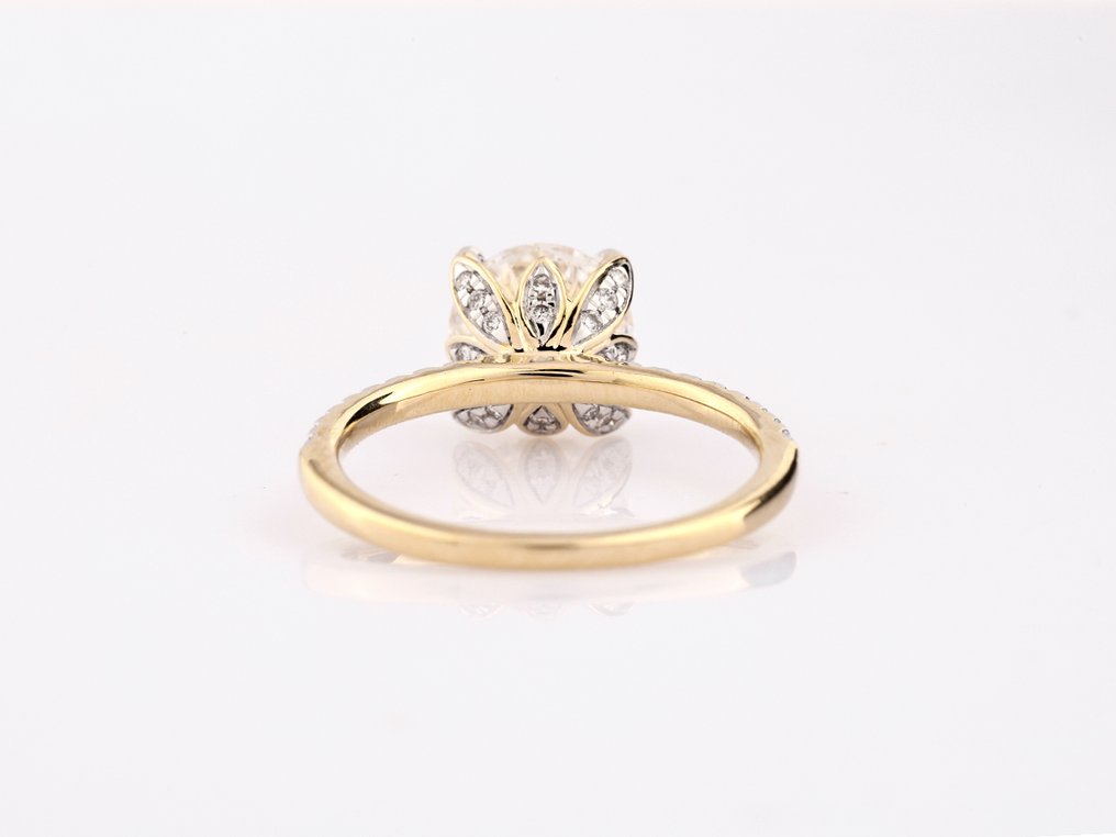 Bague - 14 carats Or jaune -  2.31ct. tw. Diamant (Cultivé en laboratoire) - Diamant #2.1