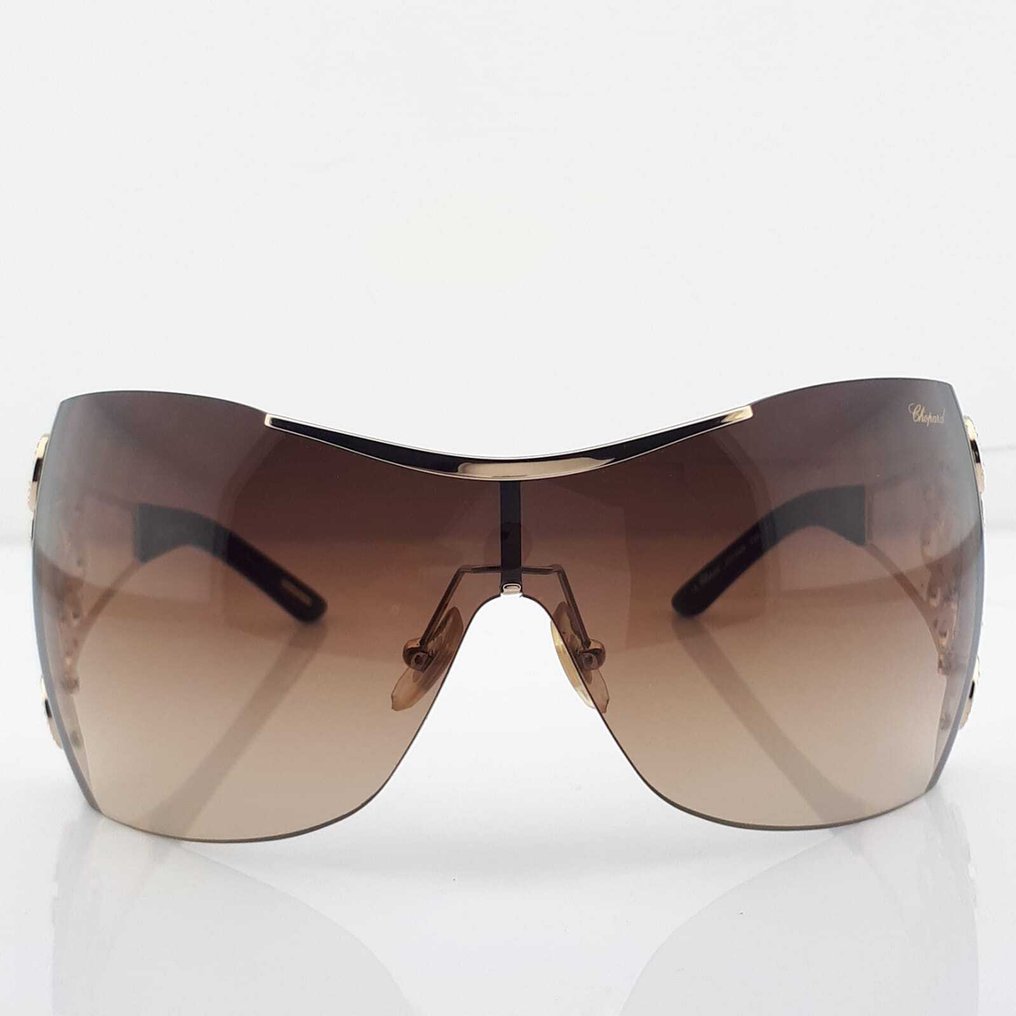 Chopard - Mask Brown & Gold Tone with Swarovski Crystals - 太阳镜 #4.3