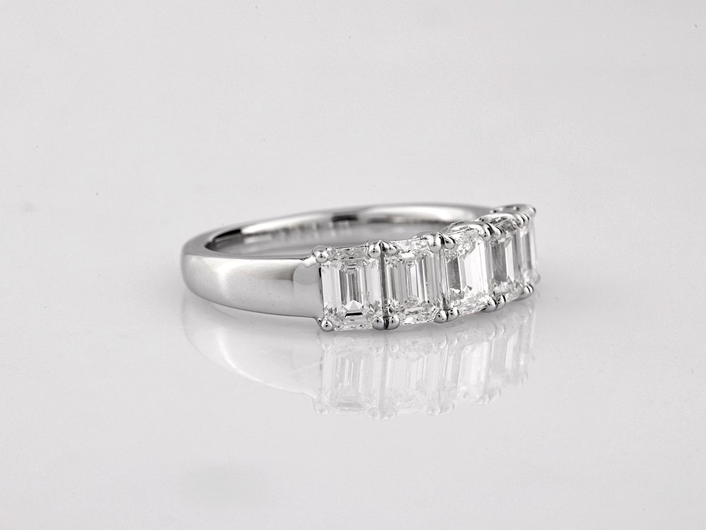 戒指 - 14K包金 白金 - 2.06ct. tw. 钻石 (实验室培育) #3.2