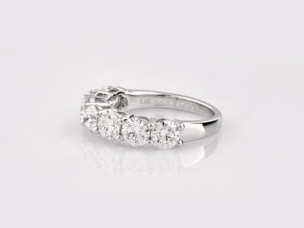 Ring - 14 kt. White gold -  2.61ct. tw. Diamond (Lab-grown) #2.1