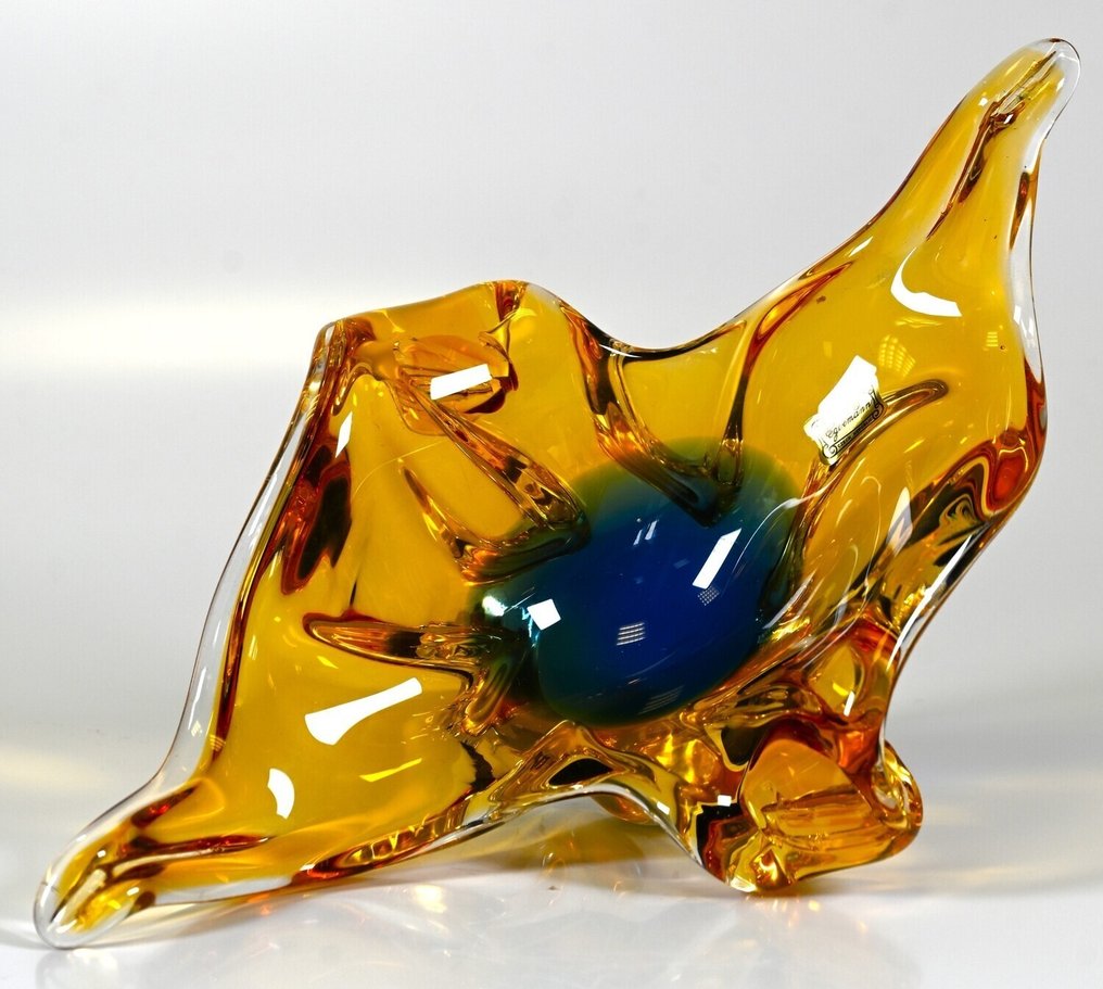 Egermann - Egermann - Vaso (2) - Cristallo - SET DI DUE PEZZI MASSICCI #4.3