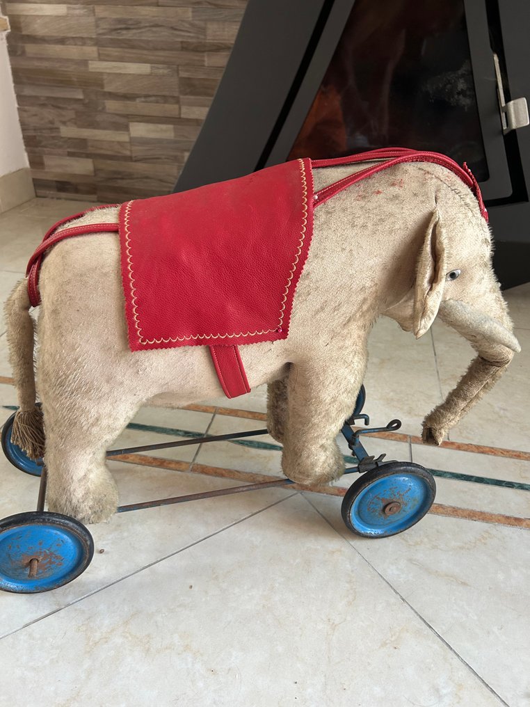 Fadap - Teddybjørn Éléphant sûr plateau à roulette - 1920-1930 - Frankrike #4.3