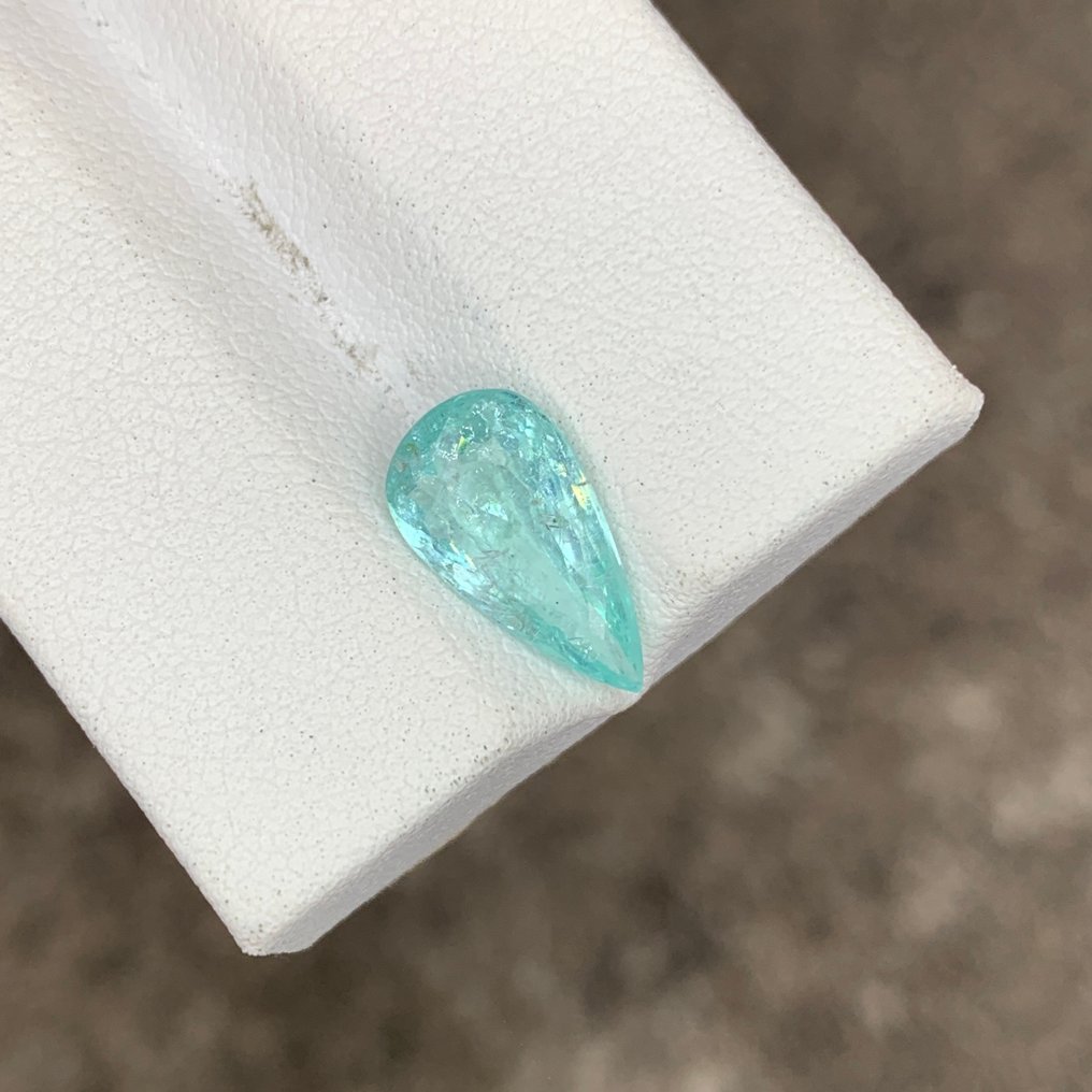 1 pcs Μπλε, Πράσινο Τουρμαλίνη paraiba - 2.18 ct - Διεθνής Ένωση Έγχρωμων Πολύτιμων Λίθων (ICA GemLab) - Ντραμπάϊα τουρμαλίνης #1.0