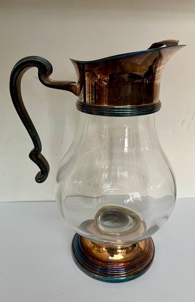 Christofle - Caraffa - Placcato argento, Vetro #1.0