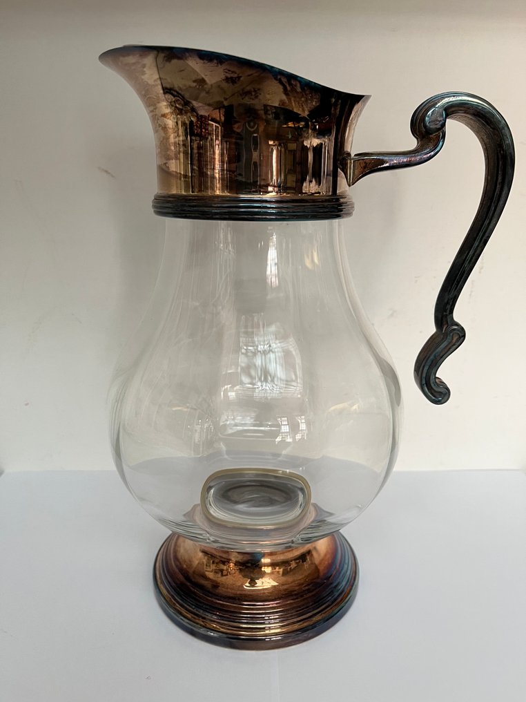 Christofle - Caraffa - Placcato argento, Vetro #1.0
