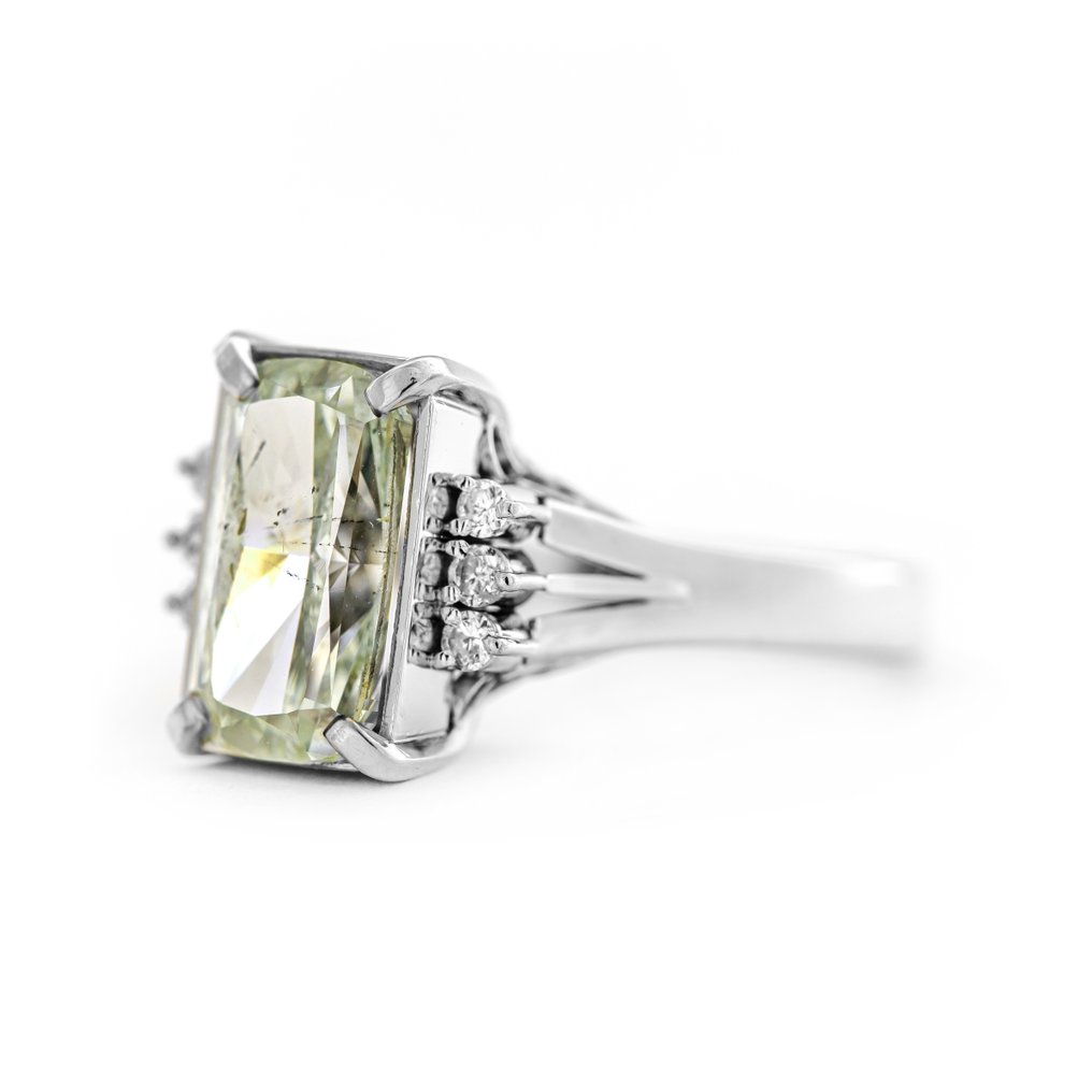 Sormus Platina - 3.66ct. tw. Keltainen Timantti (Luonnonvärinen) - Timantti #3.2