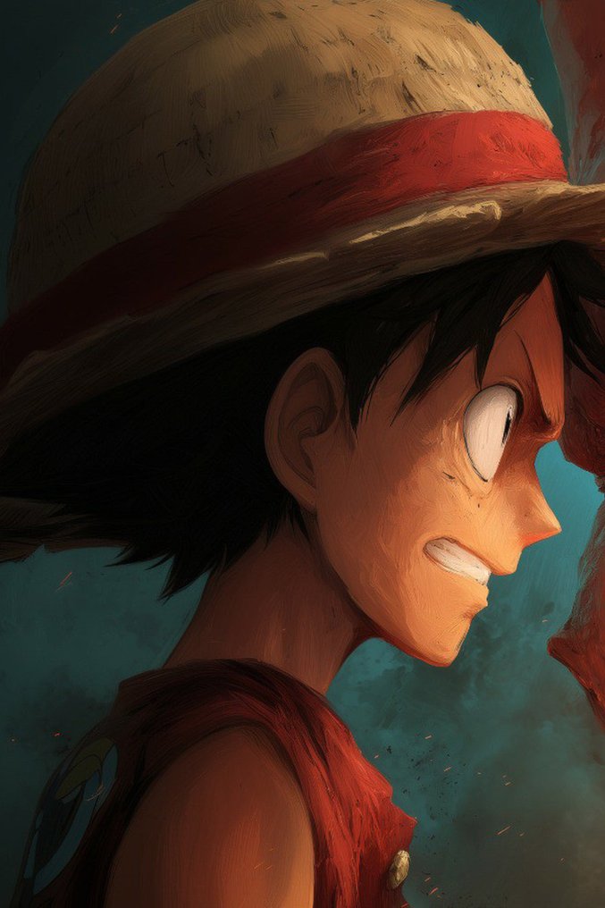 Canvas Fit - Alberto Ricardo - El Desafío del Fuego: Luffy vs. Charizard" #3.2