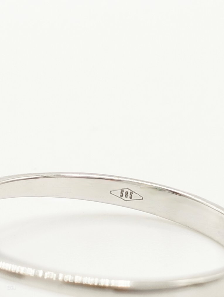 χωρίς τιμή ασφαλείας - Δαχτυλίδι - 14 καράτια Λευκός χρυσός Τανζανίτης - Διαμάντι #4.3