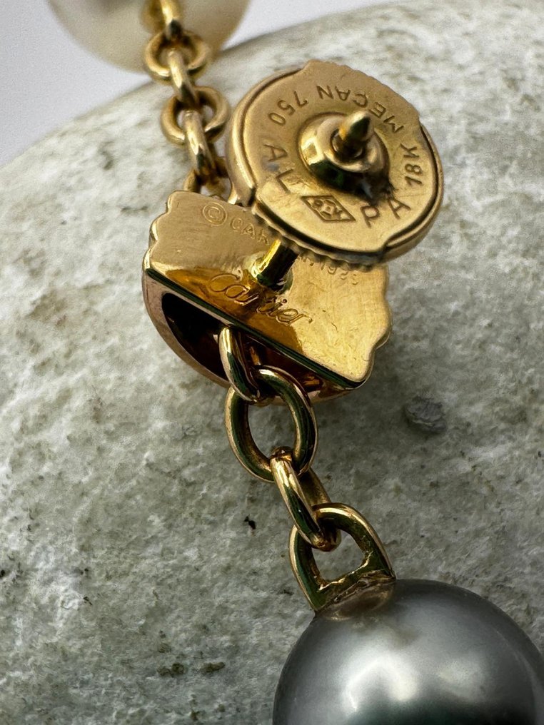 Cartier - 耳环 - collezione Trinity - 18K包金 白金, 黄金, 玫瑰金 - 日本珍珠与塔希提珍珠 #4.3
