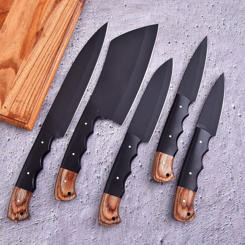 Μαχαίρι κουζίνας - Chef's knife - Ξύλο PAKKA, G10, Υψηλής Ποιότητας Ατσάλι με κωδικό σκόνης - Ιαπωνία. - Ιαπωνία #1.0