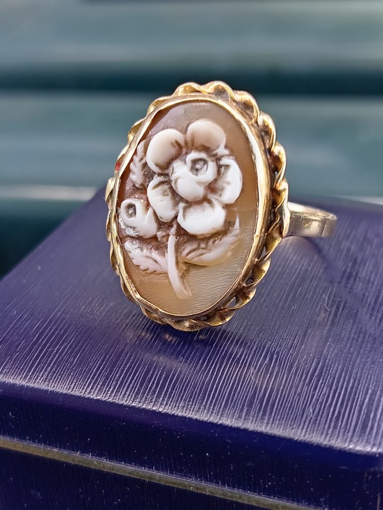 Zonder minimumprijs - Ring - 14 karaat Geel goud #1.0