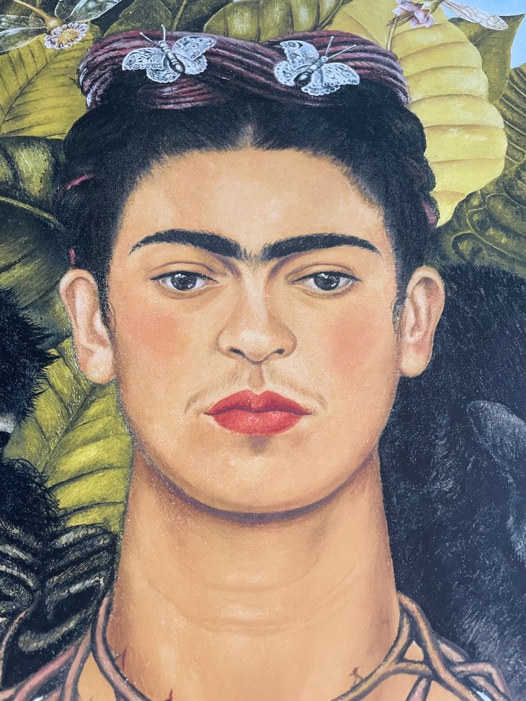 Frida Kahlo - Self-portrait with Thorn Necklace and Hummingbird, 1940, copyright Banco de Mexico Diego Rivera, #1.0