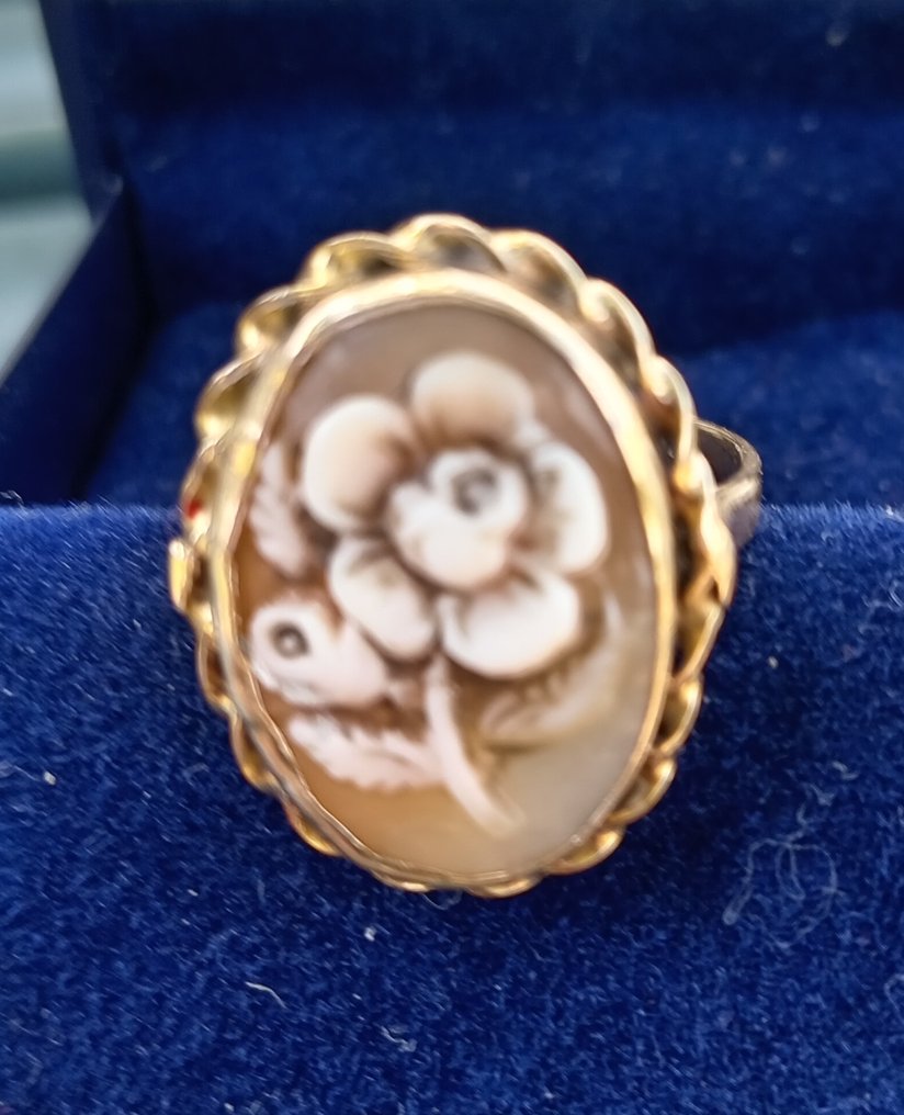 Zonder minimumprijs - Ring - 14 karaat Geel goud #1.0