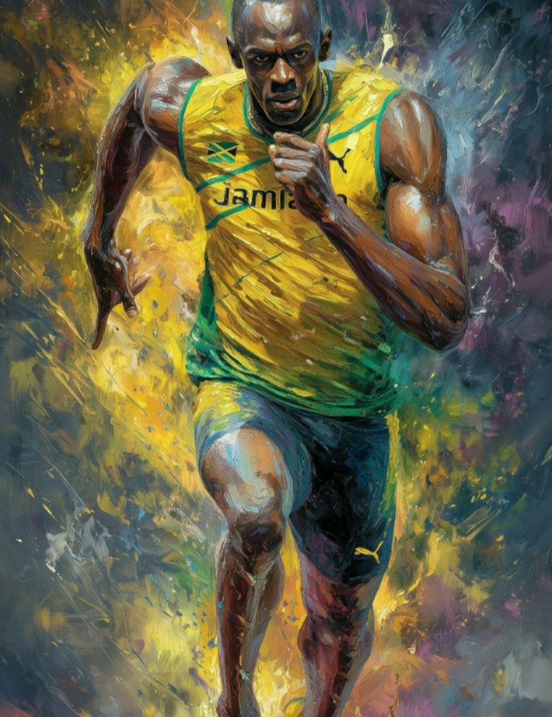 Canvas Fit - Alberto Ricardo - "Usain Bolt, la estrella de la pista #3.2