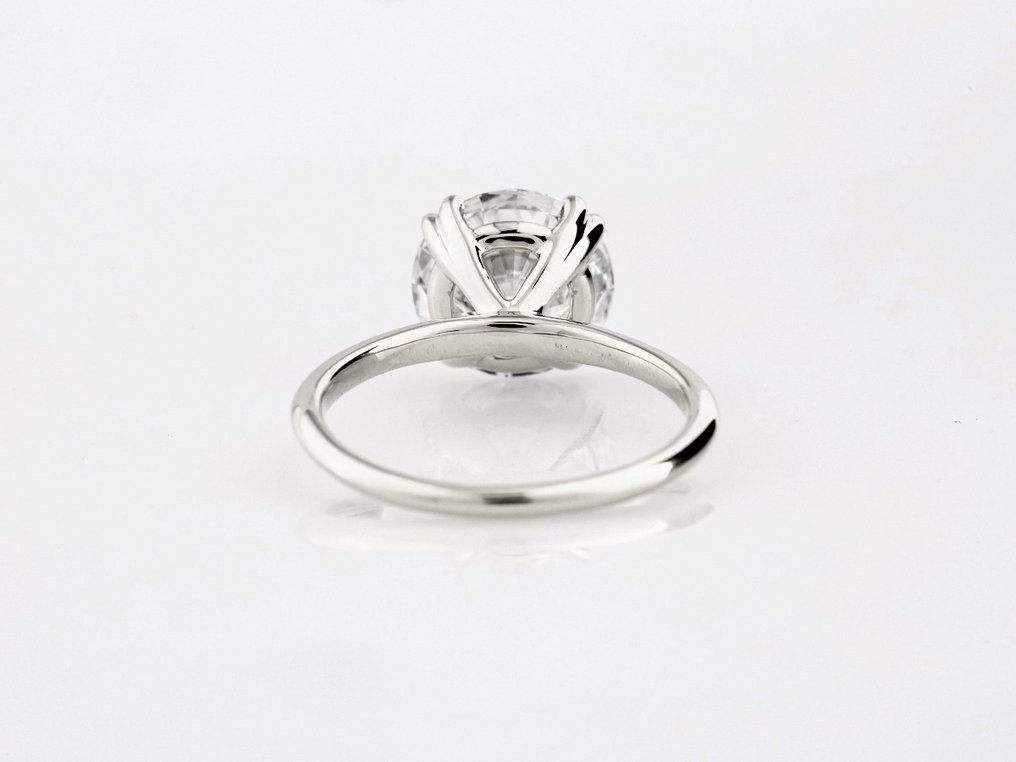 戒指 - 14K包金 白金 - 3.03ct. tw. 钻石 (实验室培育) #2.1