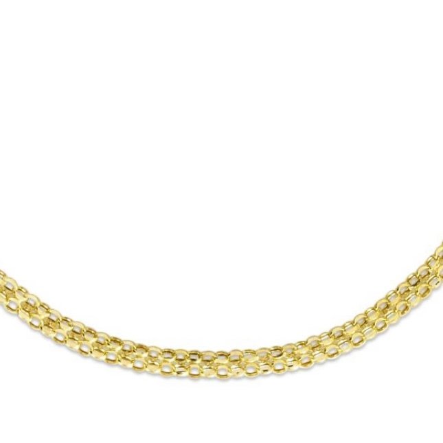 Handmade - 链式手链 - 14K包金 黄金 - Bismark Chain - 3.25 毫米 #4.3