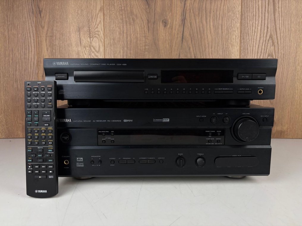 Yamaha - RX-V630RDS modtager + CDX-496 CD-afspiller Stereoanlæg #1.0