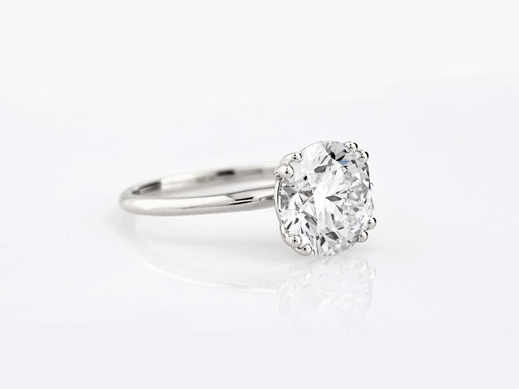 戒指 - 14K包金 白金 - 3.03ct. tw. 钻石 (实验室培育) #3.2