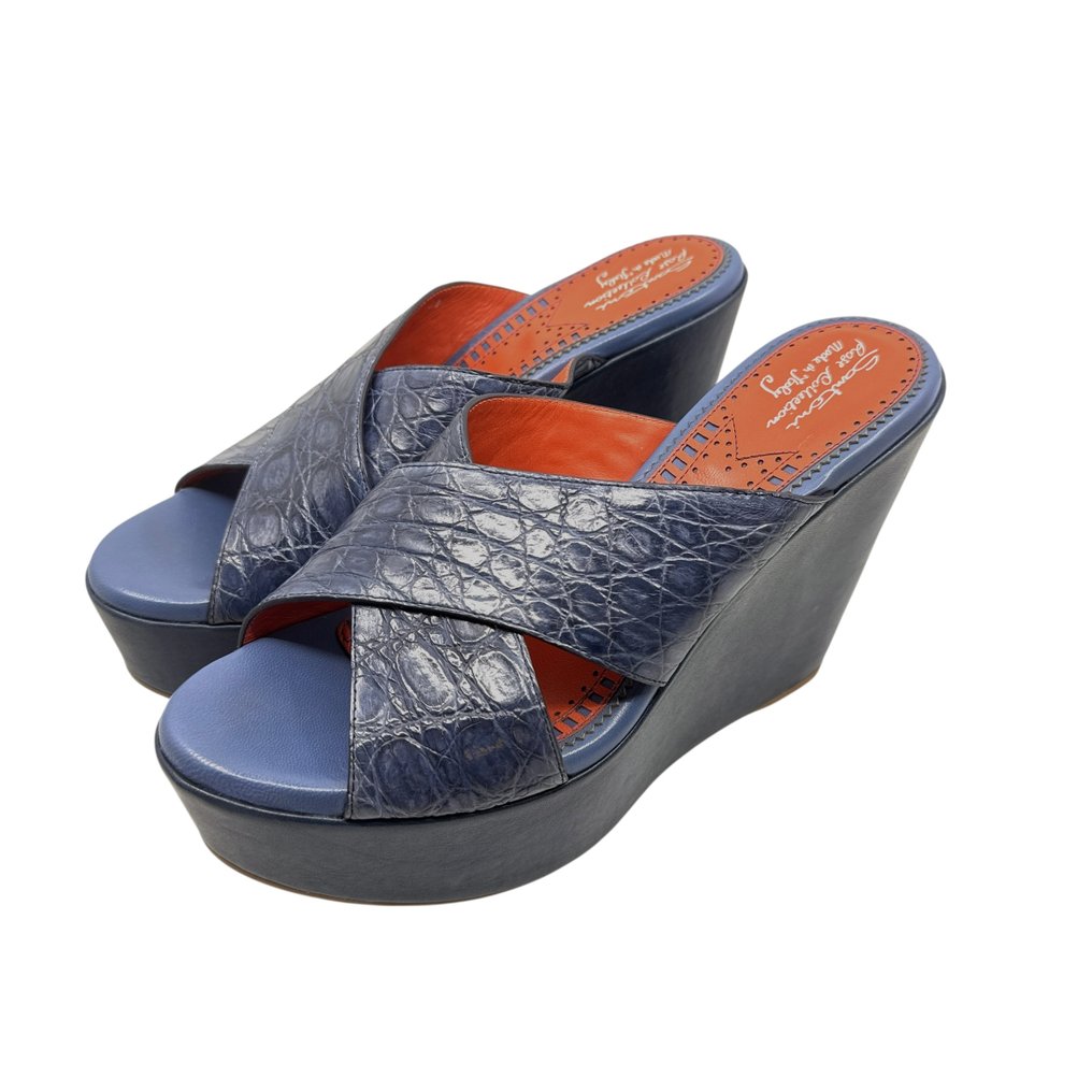 Santoni Crocodile - Sandals - Size: EU 40 - New in box #1.0