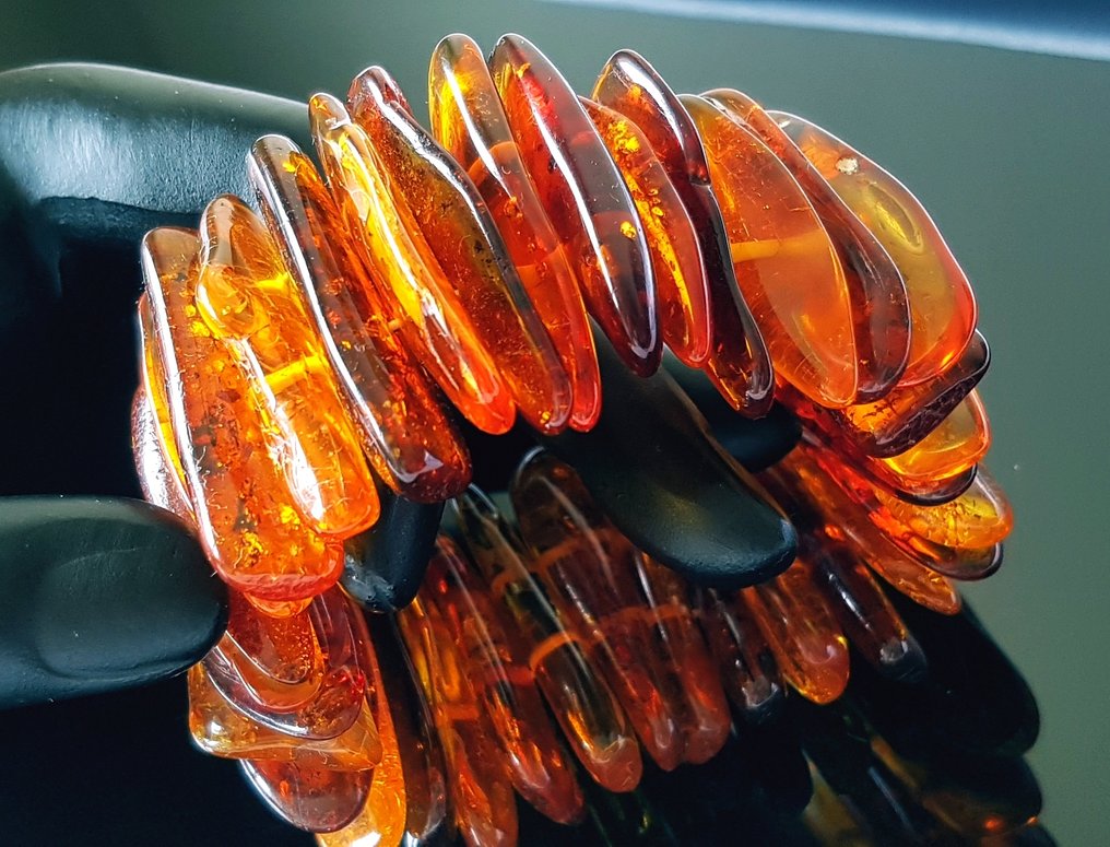 琥珀 复古大型天然波罗的海琥珀手链- 55 g #4.3