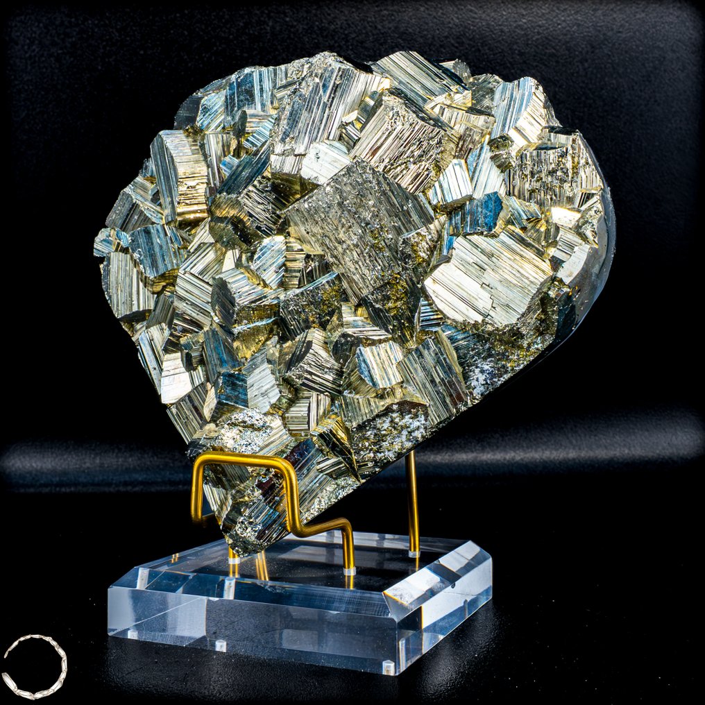 Sjælden førsteklasses gullignende pyrit Hjerte- 2957.15 g #3.2