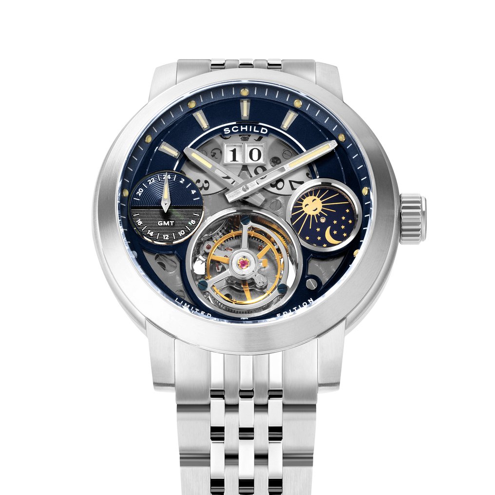 Schild - TOURBILLON - GMT - Moon - Limited Edition * 1 - 16 * - Double Date - New - Mænd - 2025 #3.2