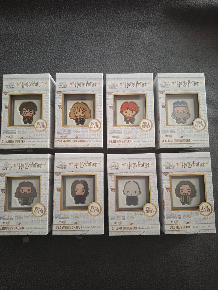 Niue. 2 Dollars 2020/2021 chibi coins, Alle münzen im perfekten Zustand, 8 x 1 Oz #1.0